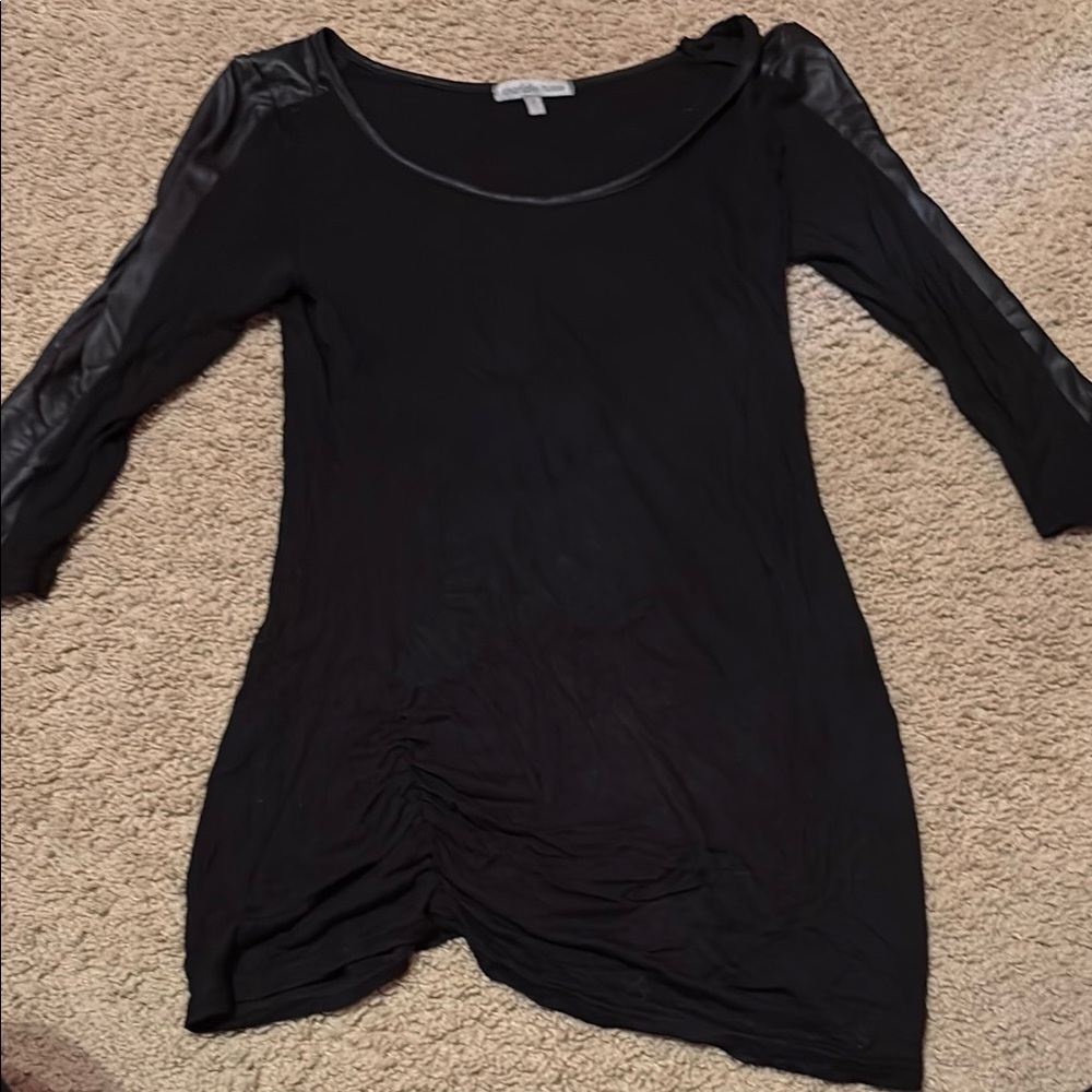 Gathered Black Women's Top